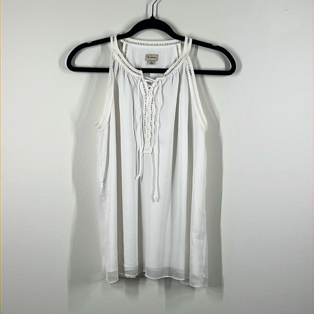 CREMIEUX women’s size XS White Summer Rank Top